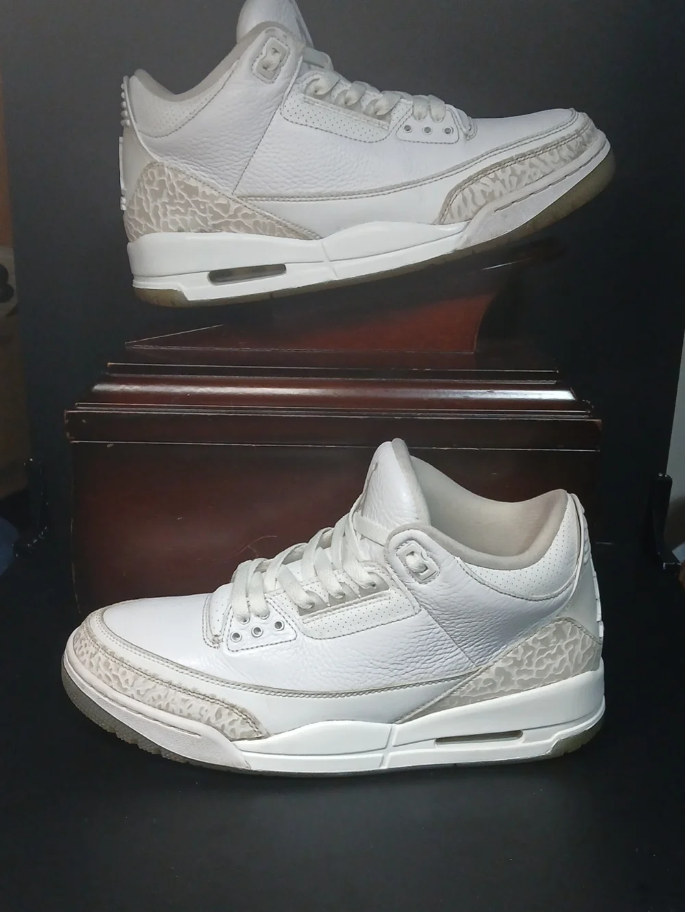 Air Jordan 3 Retro 'PURE WHITE'  Mens Size-10, 100%AUTHENTIC!